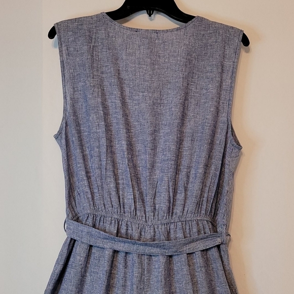 Como Vintage V Neck linen Blend Jumpsuit - Picture 10 of 11